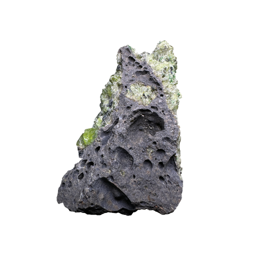Olivine in Basalt Matrix