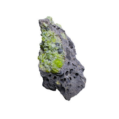 Olivine in Basalt Matrix
