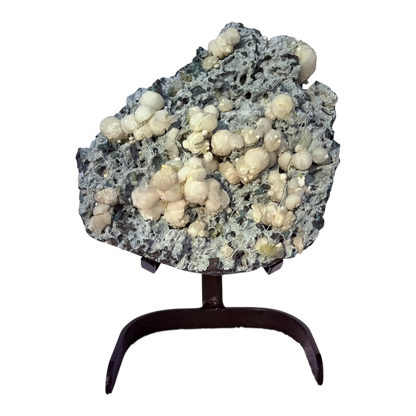 Gyrolite on Grey Chalcedony