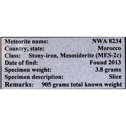 Meteorite (NWA 8234)