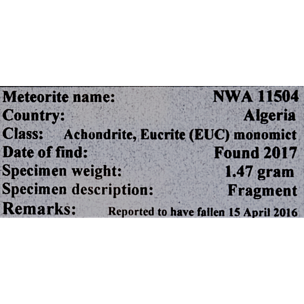 Meteorite (NWA 11504)