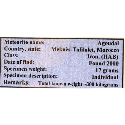 Meteorite (Agoudal)