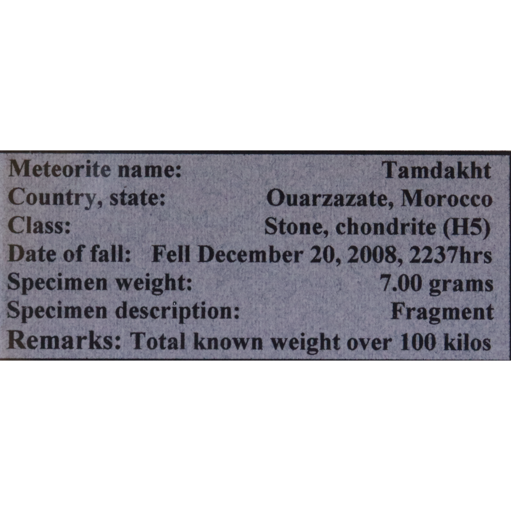 Meteorite (Tamdakht)