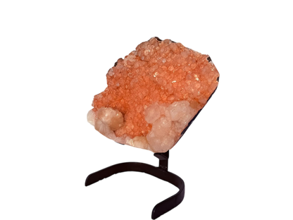 Orange apophyllite with stilbite