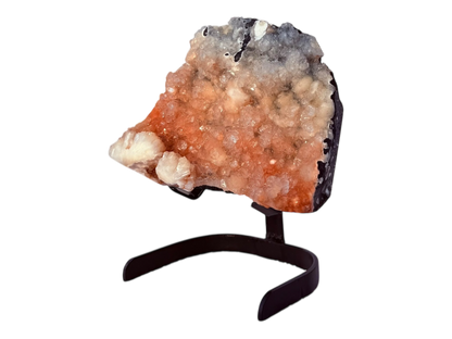 Orange Apophyllite with stilbite