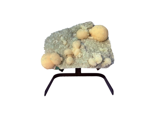 Apophyllite with stilbite