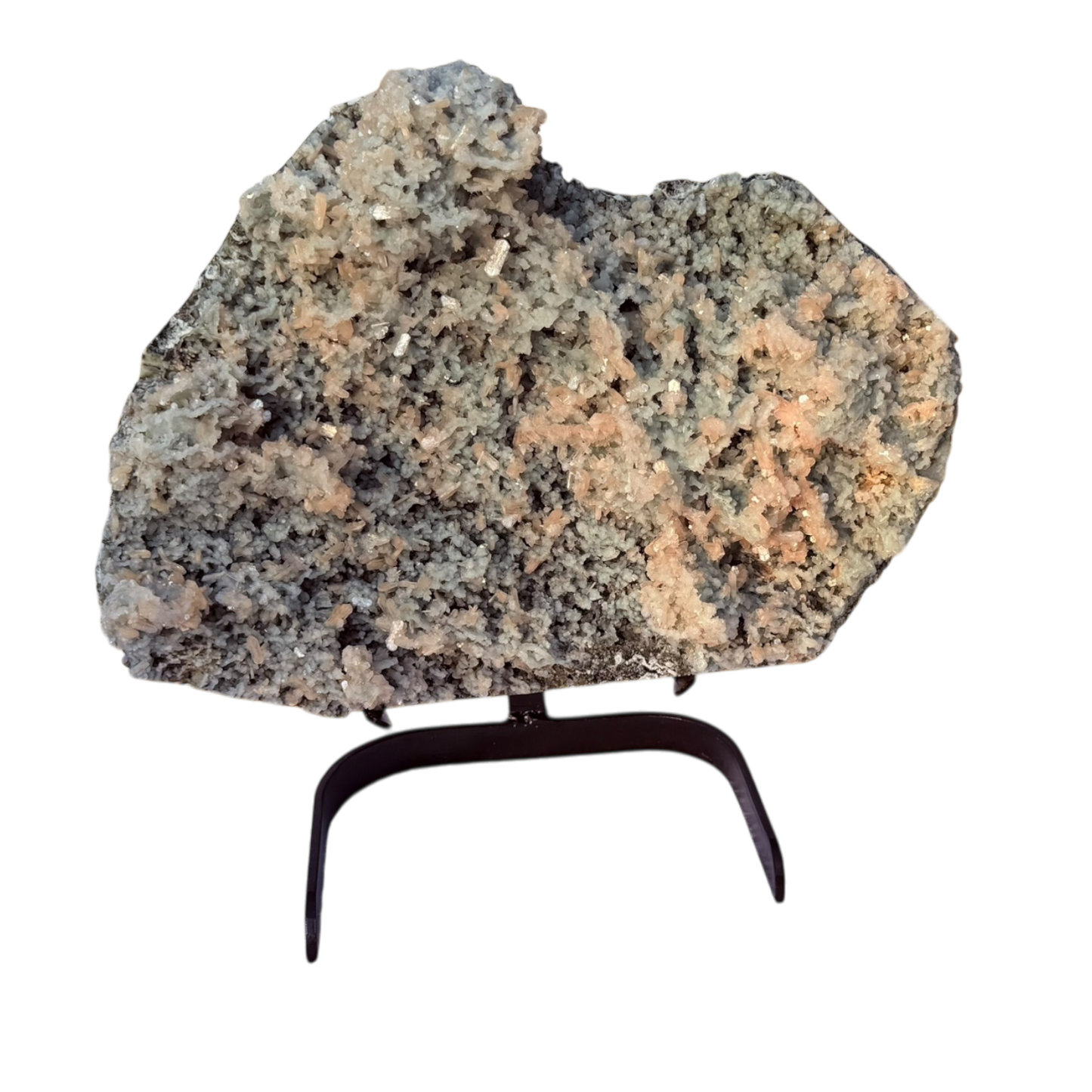 Petal Stilbite on Chalcedony