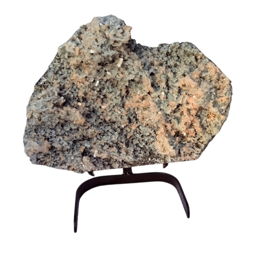 Petal Stilbite on Chalcedony