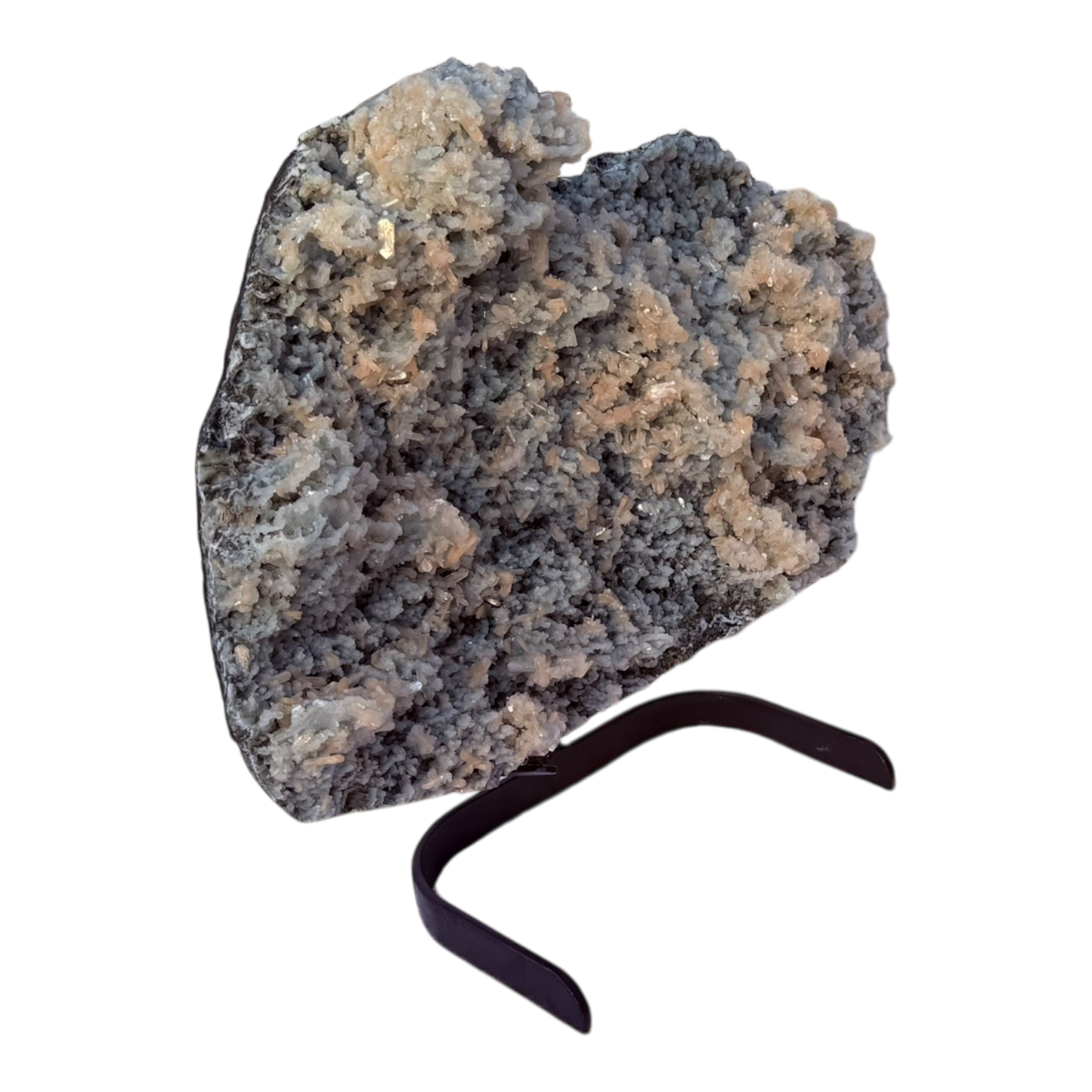 Petal Stilbite on Chalcedony
