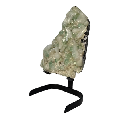 Green Apophyllite with Stilbite