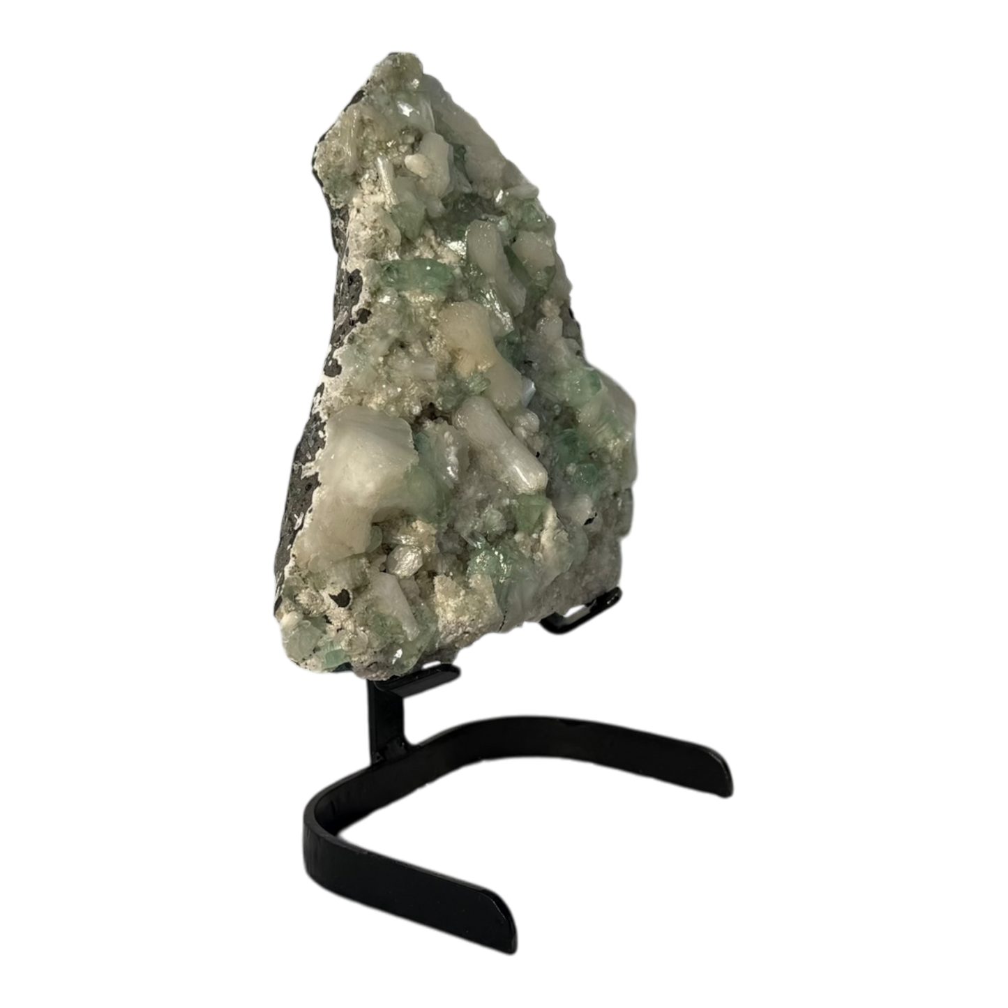 Green Apophyllite with Stilbite