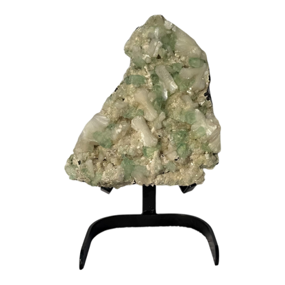 Green Apophyllite with Stilbite