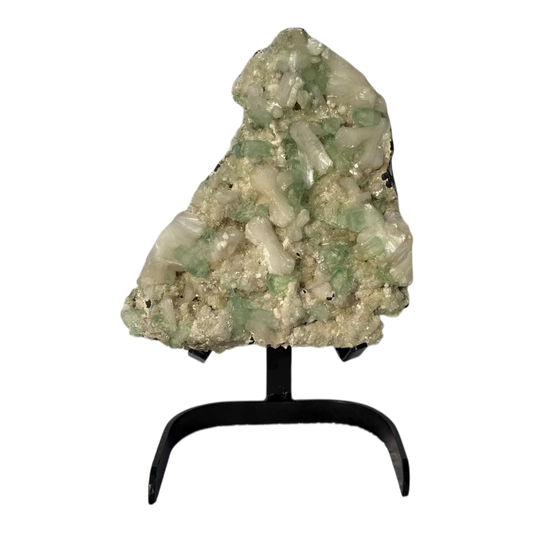 Green Apophyllite with Stilbite