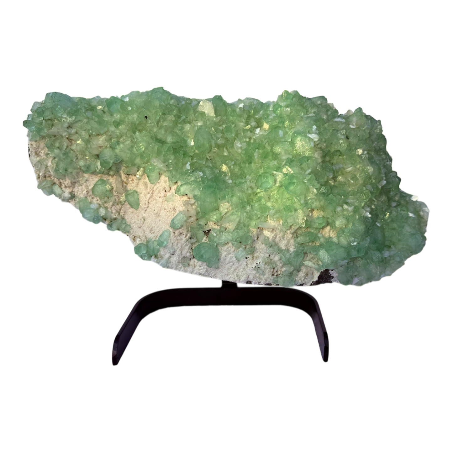 Green Apophyllite on Mordenite