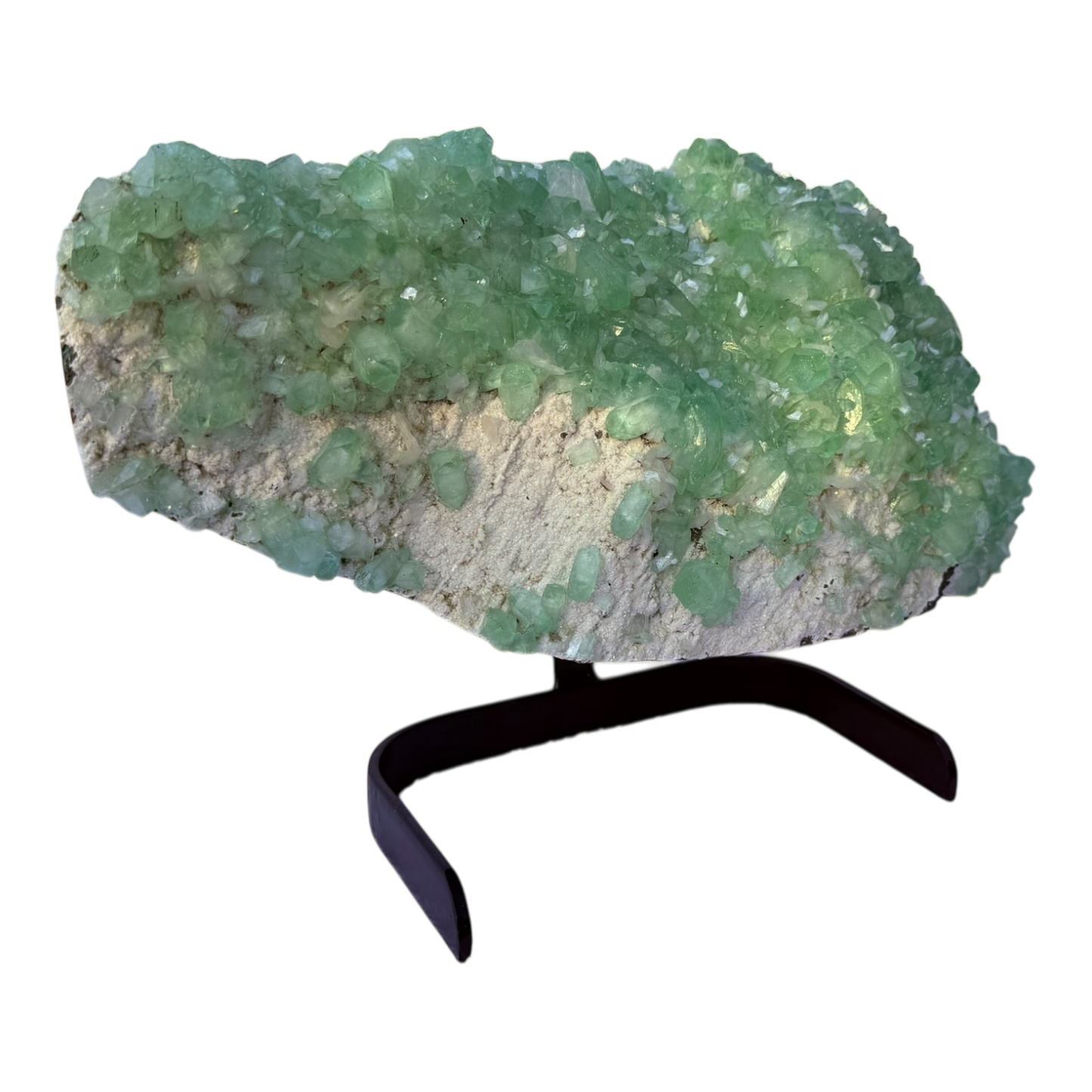 Green Apophyllite on Mordenite
