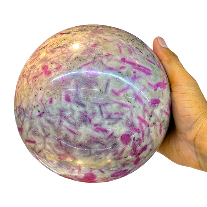 Ruby in Cordierite Sphere
