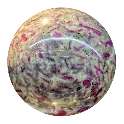 Ruby in Cordierite Sphere
