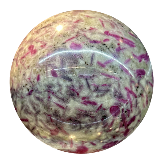 Ruby in Cordierite Sphere