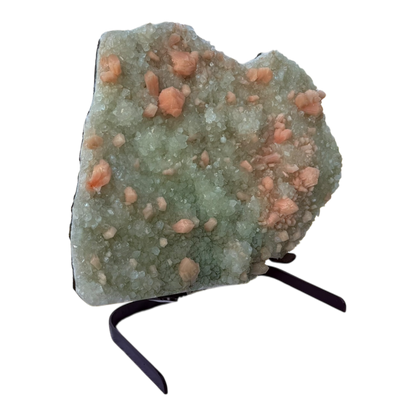 Green Apophyllite with stilbite