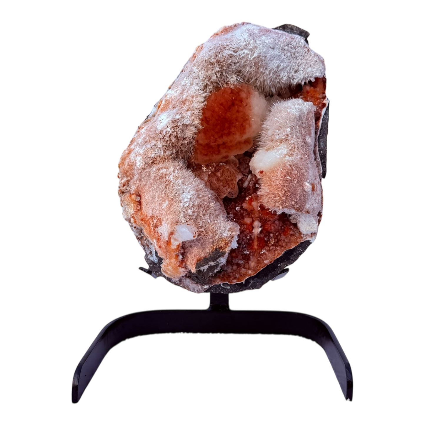 Mordenite On Red Stilbite