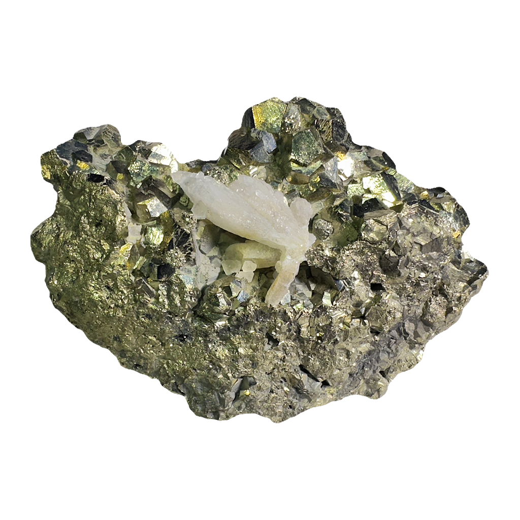 Quartz in Pyrite