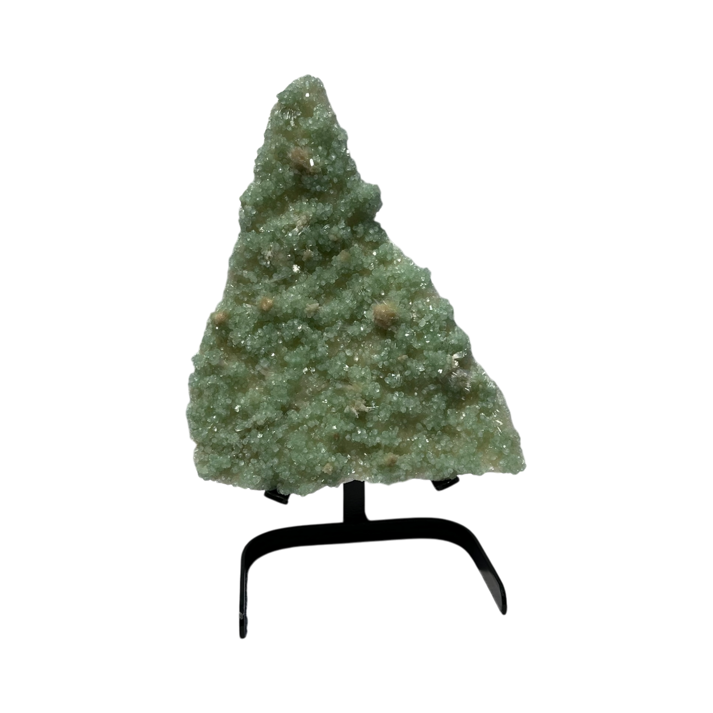 Green Apophyllite with Scolecite