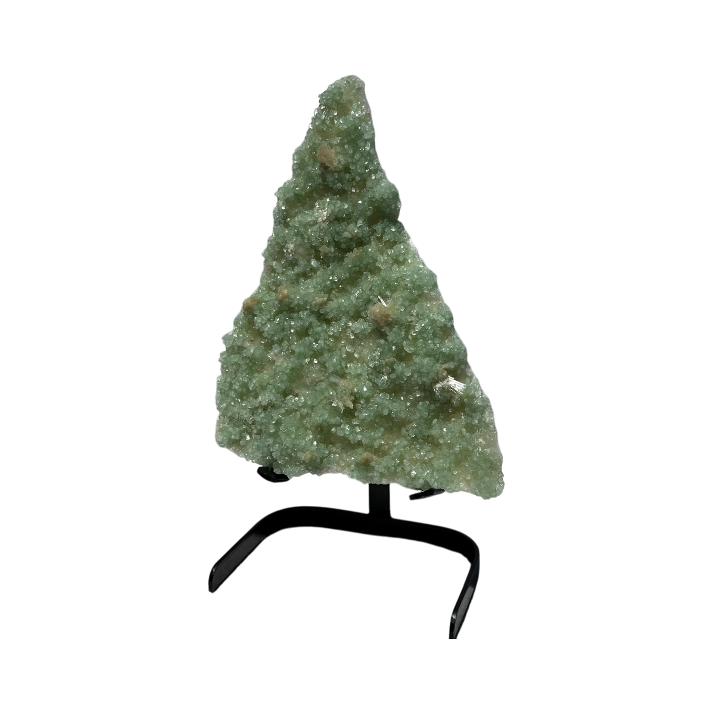 Green Apophyllite with Scolecite