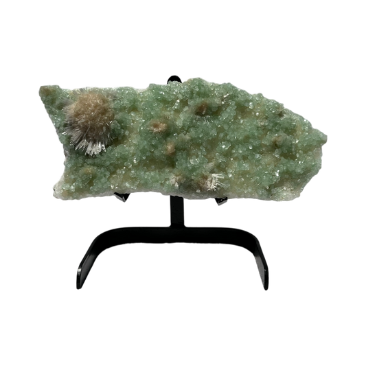 Green Apophyllite with Scolecite