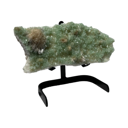 Green Apophyllite with Scolecite