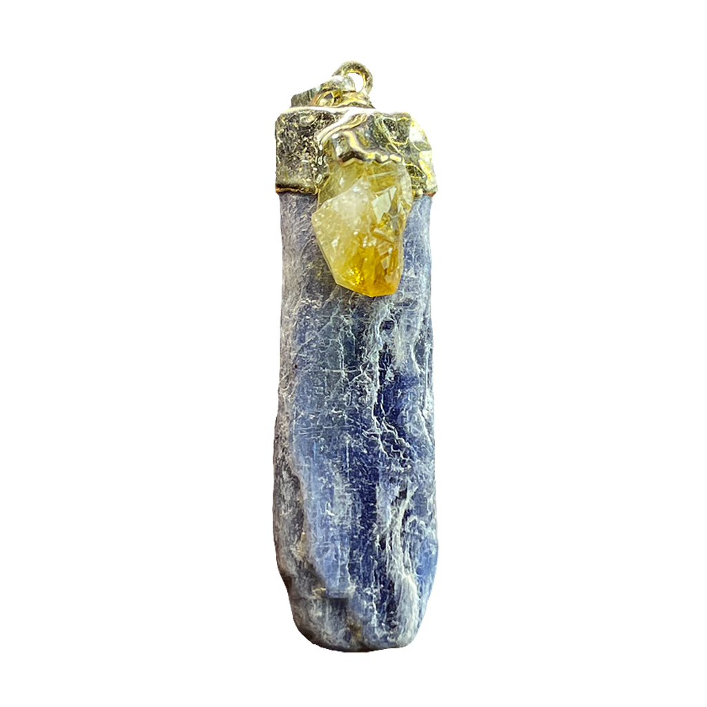 Citrine Kyanite Pendents