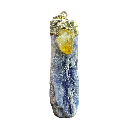 Citrine Kyanite Pendents