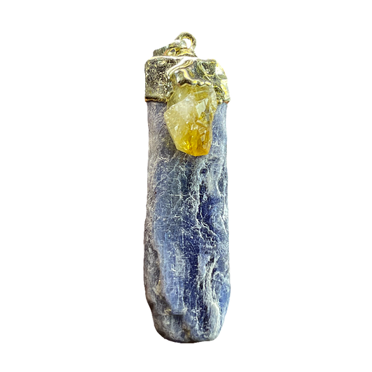 Citrine Kyanite Pendents