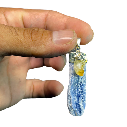 Citrine Kyanite Pendents
