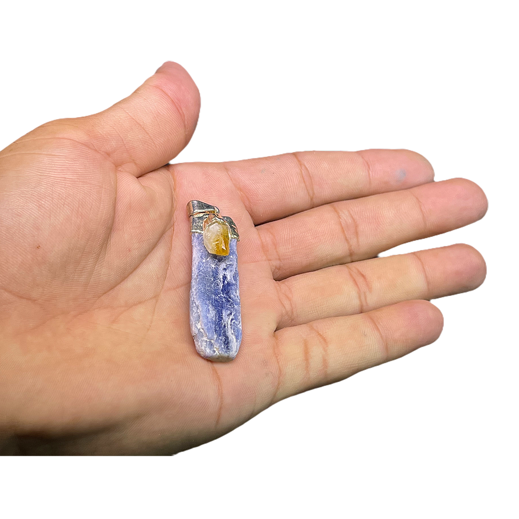 Citrine Kyanite Pendents