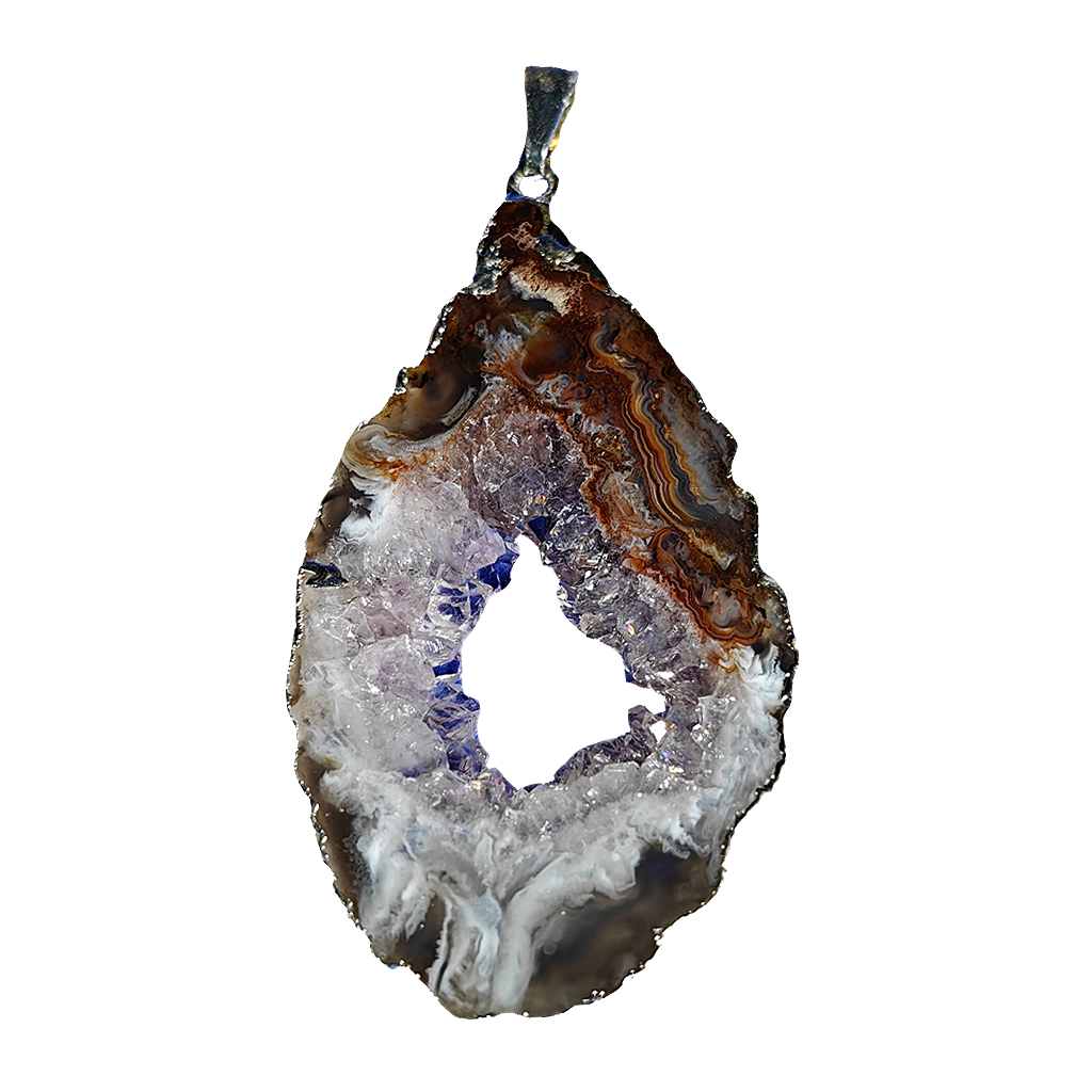 Druzy Agate Pendents