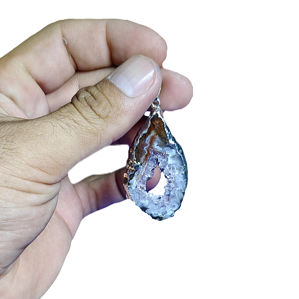 Druzy Agate Pendents