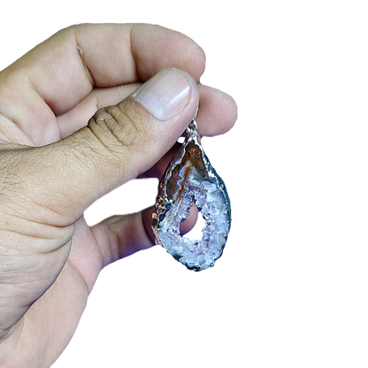 Druzy Agate Pendents