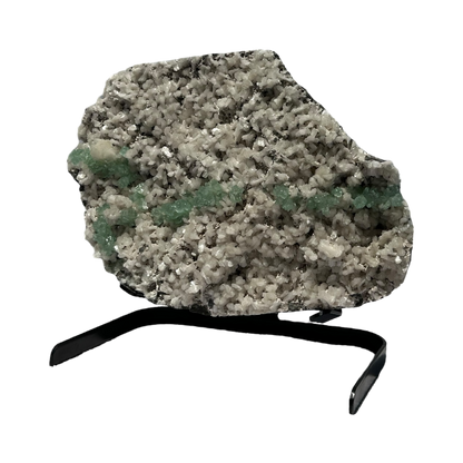 Green Apophyllite with stilbite