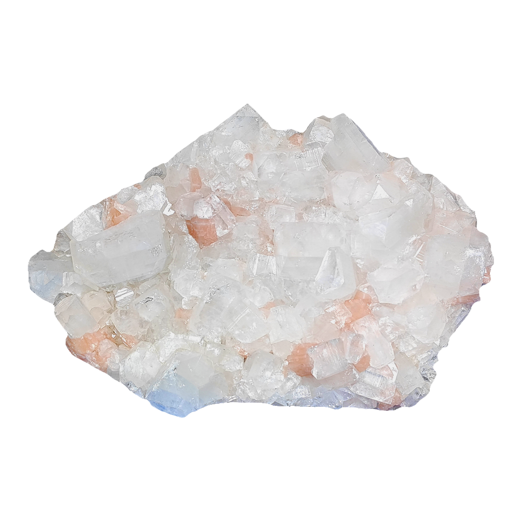 Cubic Apophyllite with Stilbite