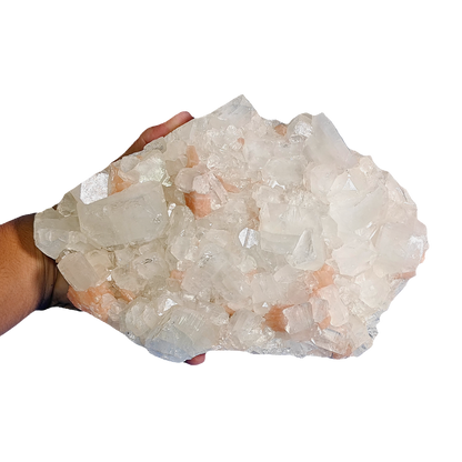 Cubic Apophyllite with Stilbite