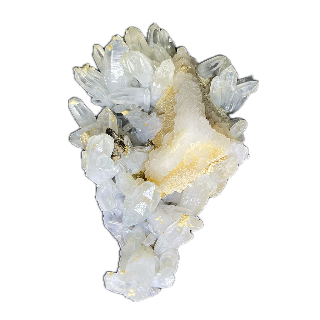 Quartz with Coated Calcite