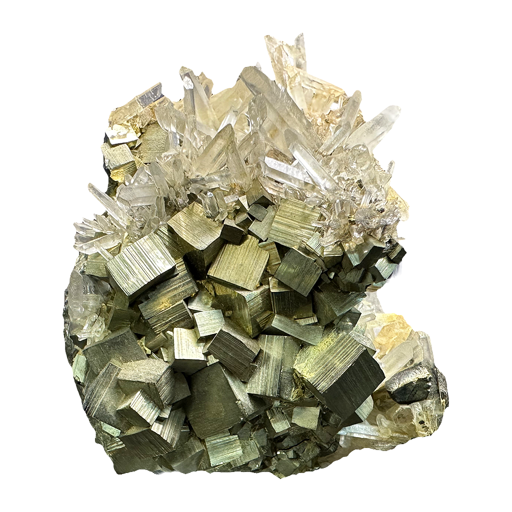 Quartz in Pyrite