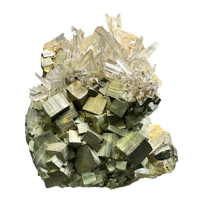 Quartz in Pyrite