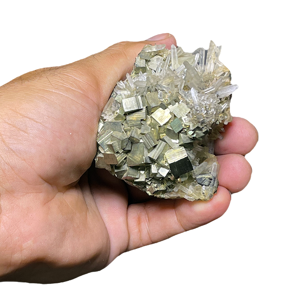 Quartz in Pyrite