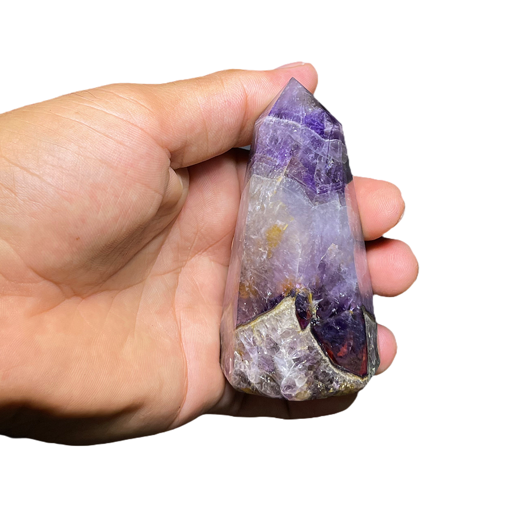 Chevron Amethyst Crystals ( 7 Piece Set )