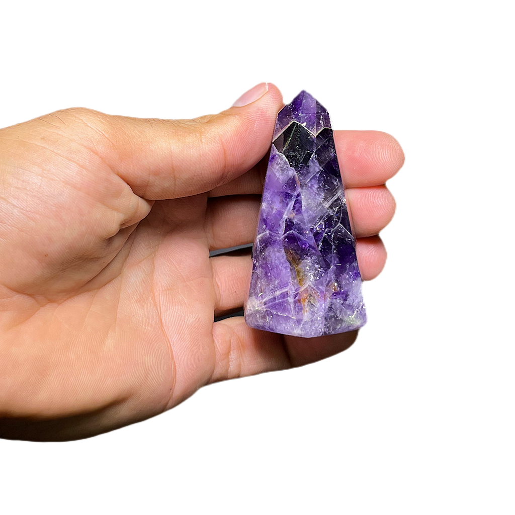 Chevron Amethyst Crystals ( 7 Piece Set )
