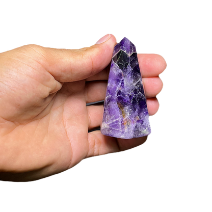 Chevron Amethyst Crystals ( 7 Piece Set )