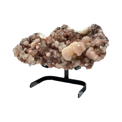 Pink Apophyllite with stilbite