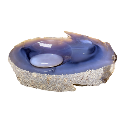 Agate Bowl with Stone