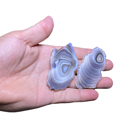 Banded Agate Plate (2pc/ Set)